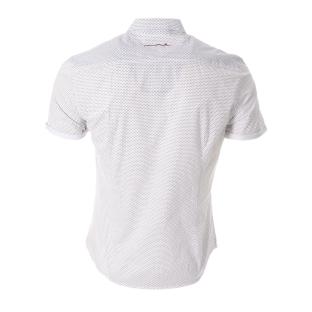 Chemise Blanche/Marine Homme Teddy Smith Cut Mc 10711556D vue 2