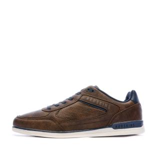 Baskets en Cuir Marron Homme Redskins Aurore pas cher
