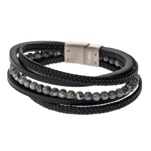 Bracelet Noir Geographical Norway 315101 pas cher