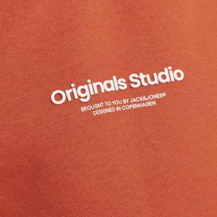 Sweat Orange Garçon Jack & Jones Vesterbro 12256770 vue 3