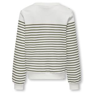 Sweat Blanc/Vert Fille Kids ONLY Shela vue 0