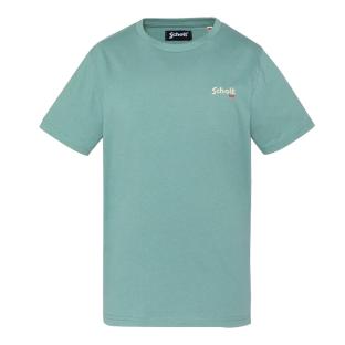 T-Shirt Vert/Bleu Garçon Schott RODE pas cher
