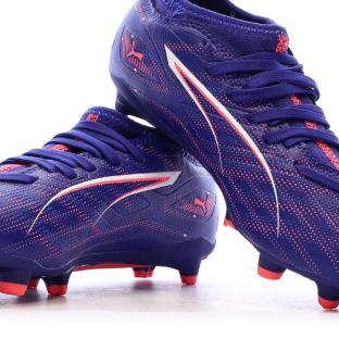 Chaussures de Foot Violet Junior Puma Ultra 5 Match FG/AG vue 7