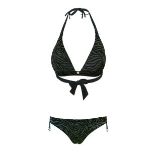 Maillot de bain Bikini Kaki Femme Happy & So Triangle Souple vue 0