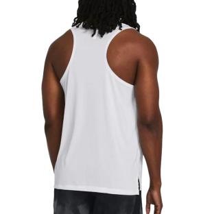 Débardeur Blanc Homme Under Armour Launch vue 2