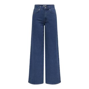 Jean Droit Bleu Foncé Femme Only Sanna vue 3