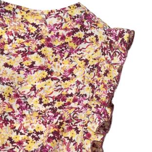 Combishort Jaune/Rose Fille Le Temps Des Cerises Fleur vue 0