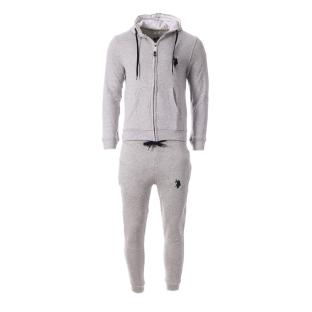 Ensemble Gris Homme US Polo ASSN Joggingntop vue 0