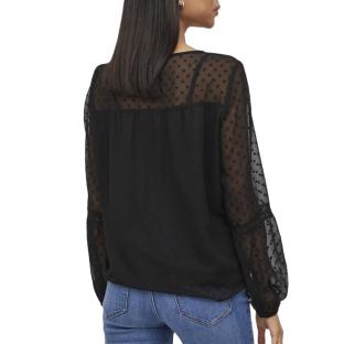 Blouse Noire Femme Vila Viedee vue 2