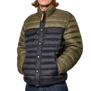 Doudoune Noire/Kaki Homme Kaporal BORA pas cher
