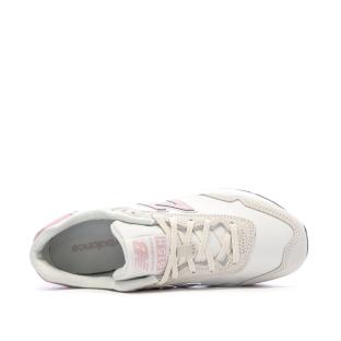 Baskets Blanches/Beiges/Roses Femme New Balance 515 vue 4