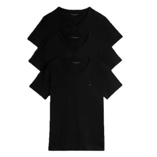 x3 T-Shirt Noir Homme Tommy Hilfiger UM0UM03637 vue 0