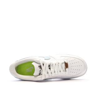 Baskets Blanches/Bleu Homme Nike Air Force 1 07 vue 4