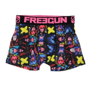 Boxer Noir/Rose Garçon Freegun GOG pas cher
