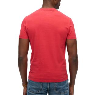 T-Shirt Rouge Homme Superdry Essentials vue 2