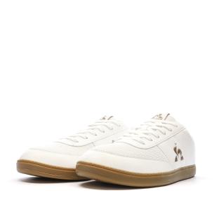 Baskets Blanches/Camel Homme Le Coq Sportif Derby vue 6