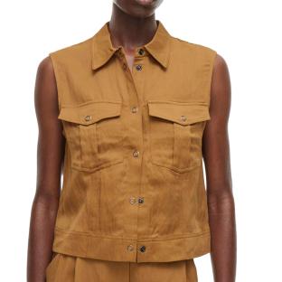 Chemise Marron Femme Rouge Edit Etienne vue 0