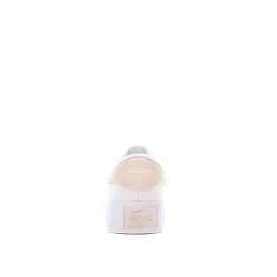 Baskets Blanches/Roses Femme Lacoste Ziane Platform vue 0