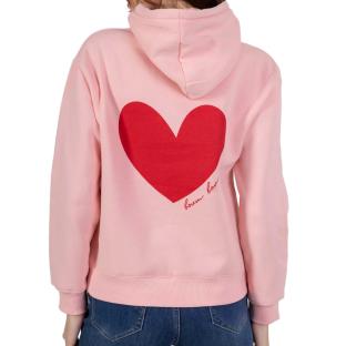 Sweat à Capuche Rose Fille PM Mère & Filles Boum Boum vue 0