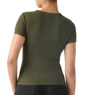 T-shirt Kaki Femme Levi's Hayes Tee Blues vue 0