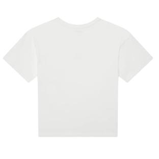 T-shirt Blanc Fille Calvin Klein Jeans Ck Logo vue 0