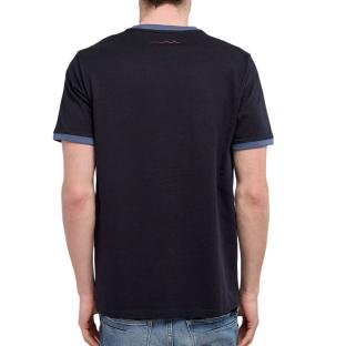 T-Shirt Marine Homme Teddy Smith Ticlass vue 2