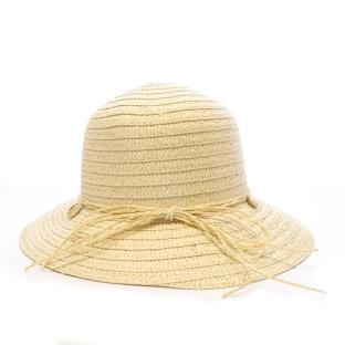 Chapeaux Blanc Via Lorenzo Cloche Camel vue 0