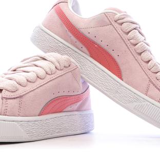 Baskets Rose Fille Puma Suede Xl Jr vue 7