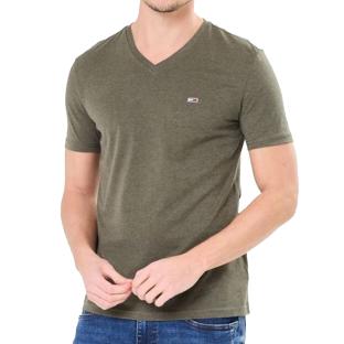 T-shirt Kaki Homme Tommy Hilfiger Jaspe M12 pas cher