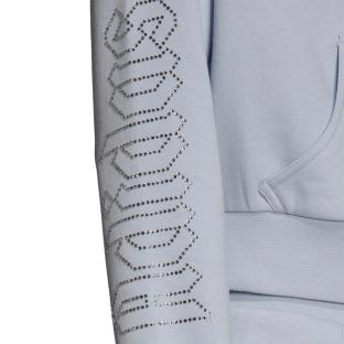 Veste de survêtement Bleu Femme Adidas Cropped Tt vue 4