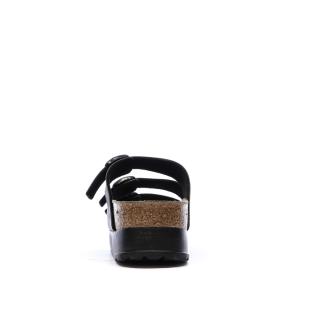Sandales Noires Femme Birkenstock Arizona Papflex vue 3