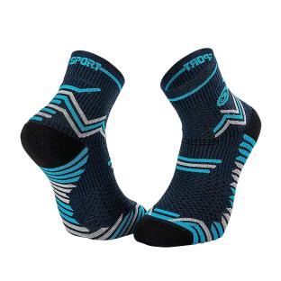 Chaussettes de running Marine/Turquoise Homme BV SPORT Trail Ultra vue 0