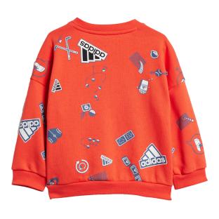 Survêtement Orange/Noir Garçon Adidas Brand Love vue 2