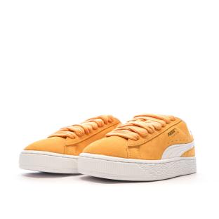 Baskets Orange Femme Puma Suede XL vue 6