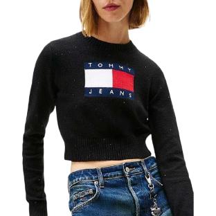 Pull Noir Femme Tommy Hilfiger Tjw Sparkle Flag vue 0