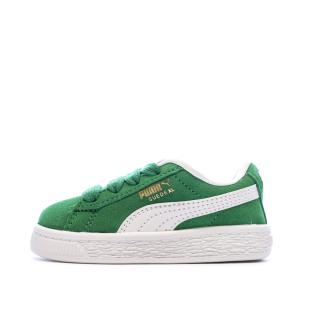 Baskets Verte Garçon Puma Suede XL pas cher
