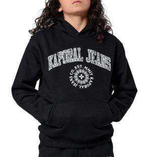 Sweat Capuche Noir Garçon Kaporal Oscar pas cher