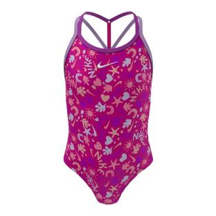 Maillot de bain 1 piece Rose/Rouge Fille Nike T-crossback pas cher