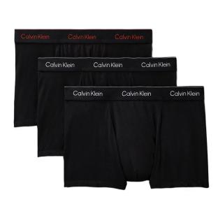x3 Boxers Noirs/Rouges Homme Calvin Klein Relaxed Fit Trunk vue 0