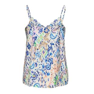 Top Blanche/Bleu/Orange Femme JDY Troya vue 2