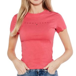 T-shirt Rose Femme Tommy Hilfiger Night Navy pas cher