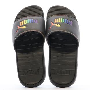 Claquettes Noir Homme Puma Cool Cat Rainbow vue 3