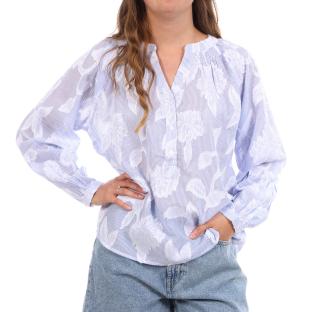 Blouse Bleu/Blanche Femme Goa Iko vue 0