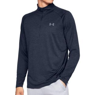 T-shirt Manches Longues Marine Homme Under Armour Tech 1/2 Zip pas cher