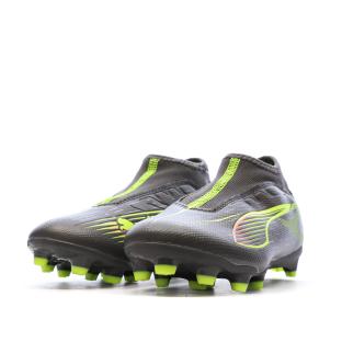 Chaussures de football Grises/Jaunes Garçon Puma Ultra 5 vue 0