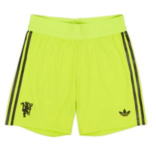 Manchester United Short de gardienne de but Jaune Adidas 2024-25 vue 0