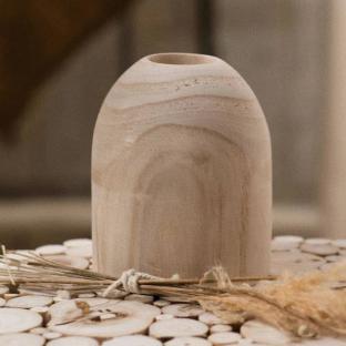 Vase en bois Today Paulonia D 10 x H 18 cm vue 0