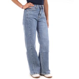 Jean Droit Bleu Clair Femme Monday Premium 663 vue 0