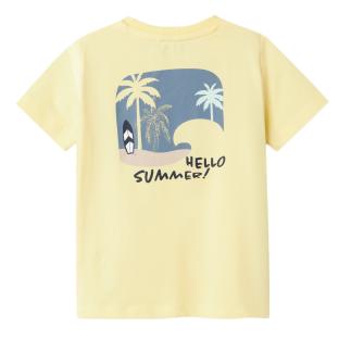 T-shirt Jaune Fille Name it Jerko vue 2