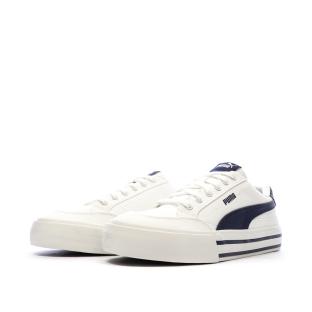 Baskets Blanc/Marine Homme Puma Court Classic vue 6